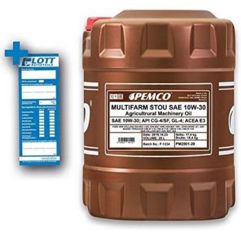 Aceite Multifuncional PEMCO PM2501-20 20L - Aceite STOU 10W-30 para Tractores y Maquinaria Pesada