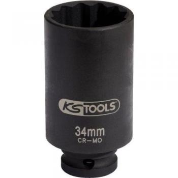 KS Tools 150.1704 Llave de vaso de impacto especial para árboles de transmisión, 1/2, 34 mm
