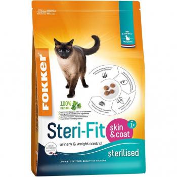 Fokker Cat Steri-Fit Skin & Coat pienso para gatos - 20 kg
