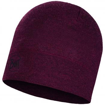 Buff Melange Merino Midweight Gorro Lana, Unisex Adulto, Rojo