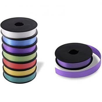 7 Rollos de Cintas Decorativas para los Lazos de los Regalos - Colores Surtidos - Tamaño: 9m X 13mm ancho