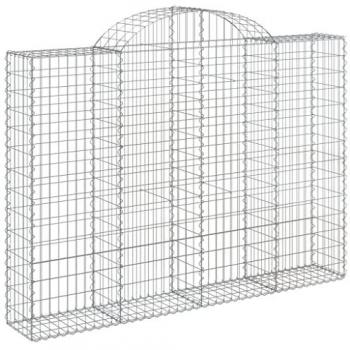 Cestas gaviones 30 uds forma de arco hierro 200x30x140/160 cm
