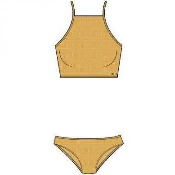 Roxy - Conjunto de Bikini Crop Top - Mujer - XS - Amarillo