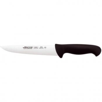 Cuchillo Carnicero Profesional Arcos Serie 2900, Hoja Nitrum de Acero Inoxidable 200mm, Mango Ergonómico de Polipropileno Negro