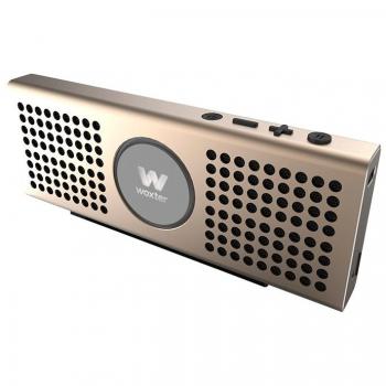 Woxter Big Bass BT-20 Golden- Altavoz portátil Bluetooth Ultracompacto de Aluminio, 10W