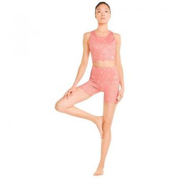 Malla corta Puma Studio AOP rosa salmón mujer - L