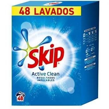 Skip Active Clean Detergente en Polvo, 50 Lavados