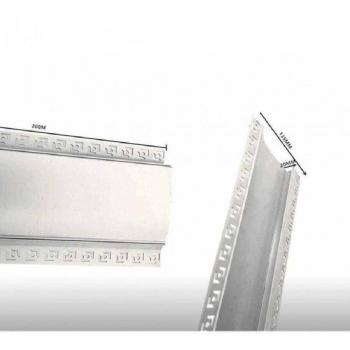 Perfil de Aluminio Empotrable para Tiras LED 2mt Sin Tapa - Pack de 5 Unidades AL-17
