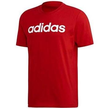 adidas E Lin tee Camiseta de Manga Corta, Hombre, Scarlet/White, S