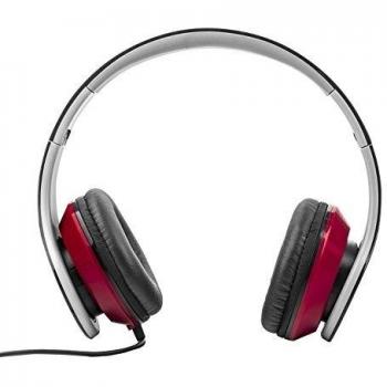 ELBE AU-546-NR Auricular plegable, ajustable, cómodo, ligero, altavoz 40 mm, almohadillas suaves de piel, impedancia 32 ohms, calbe 1.2m, conector 3.5 mm plateado, color negro