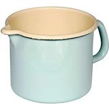Lechera Riess Schnabeltopf 1,7L Ø14cm Turquesa/Pastel Inducción Emaille