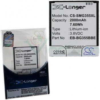 Batería de repuesto smg355 X L X-Longer Pr Samsung Galaxy Core 2 Core Lite 4 G G355 EB-BG355BBE