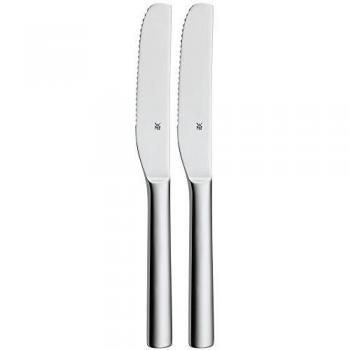 WMF Nuova Juego 2 Cuchillos para Desayuno, Acero Inoxidable Pulido