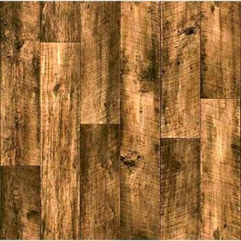 Pavimento de PVC Best - Imitación Parquet Roble Marrón Oscuro - Rollo 3m x 4m