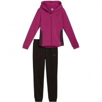 Chándal Puma con Capucha para Niña en Rosa, Multideporte, Sostenible, Poliéster Reciclado