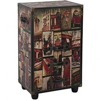 Mueble auxiliar 3 cajones + baul 44x30x67 1 diseño