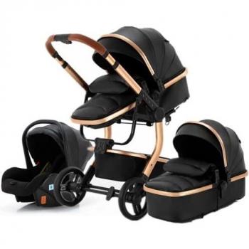 Sillas de paseo Cochecito de bebé 3 en 1 Triciclo Baby Walker Cochecito de alto paisaje Cochecitos plegables Carrito de bebé para bebé 0-36 meses