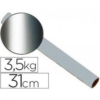 PAPEL FANTASIA VERJURADO STAR PLATA 7014 BOBINA 31 CM 3,5 KG