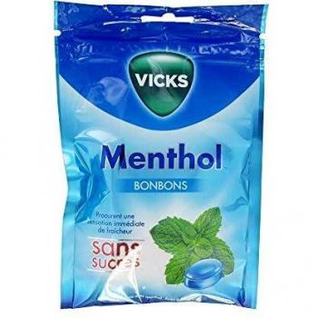 Vicks Bonbons Mentolados Sin Azúcar 72g