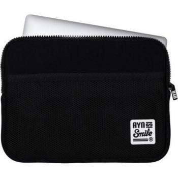 Smile Fitness Sleeve Funda de Neopreno Negra para Portátiles y Tabletas de 13 y 14 pulgadas