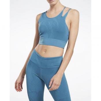 Top Reebok Seamless Training azul para mujer - L