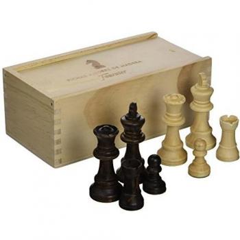 Fournier-130012231 FICHAS AJEDREZ Madera ST Nº 4, Multicolor