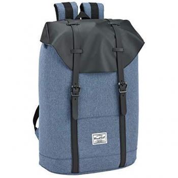 Safta Mochila juvenil Blackfit8 Black & Blue Oficial Portátil 15'6 310x150x420mm