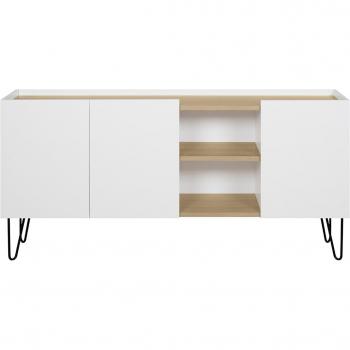 Aparador de madera de roble Nina con elegante diseño y acabado premium