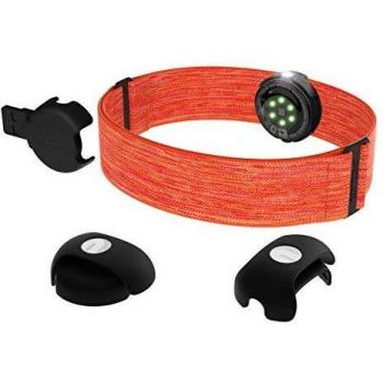 Polar OH1+ Bluetooth y ANT+. Sensor de pulso óptico resistente al agua con clip para gafas de natación y brazalete - Naranja