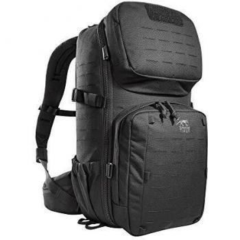 Mochila Táctica Modular Tasmanian Tiger Combat Pack 22L, Color Negro, Molle-Compatible, Ideal para Uso Diario y Actividades al Aire Libre