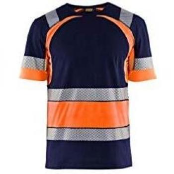 Blaklader High Visibility Work T-Shirt - Marine Orange, 4XL