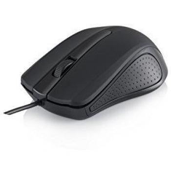 Ratón óptico USB cableado Modecom MC-M9 negro 1000 DPI para diestros
