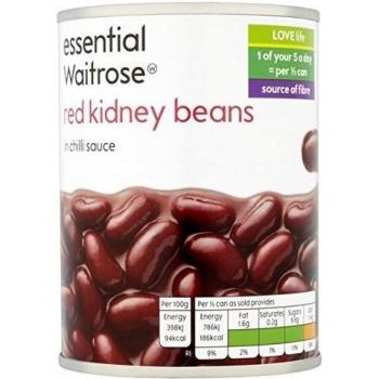 Frijoles rojos en salsa de chiles esencial 395g Waitrose