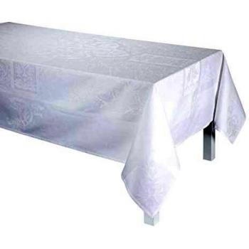Mantel Siena de Algodón Blanco 175 x 250 cm Le Jacquard Français