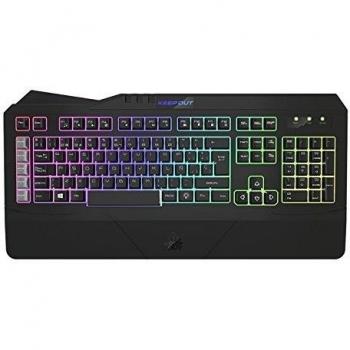 Keep Out Gaming F89PT - Teclado con retroiluminación, Color Negro y Gris
