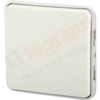 Legrand - 069611 interup/conmut 10a/250v blanco plexo ii comp Ref. 6565130015