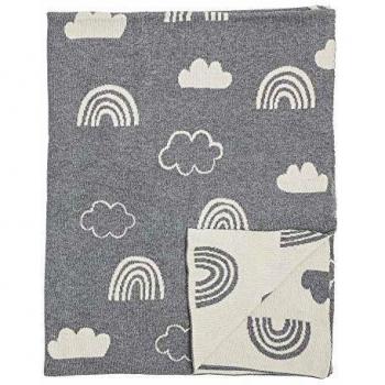 Bloomingville Colcha, gris, algodn