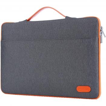 ProCase Funda Portátil 12-12.9 para Surface Pro X 8 7 6 5 4 3 2/MacBook Pro 13 14/Air 13 2019 2018 2021, Bolsa Maletín con Asa para 11 11.6 12 Pulgadas Chromebook Ultrabook Notebook Laptop –Gris Oscuro