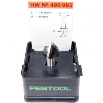 Festool Fresa de media caña HW S8 R8 D16/28 - 490985
