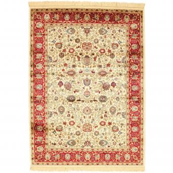 Alfombra Bizantina Marfil Multicolor de Viscosa, 140x190 cm