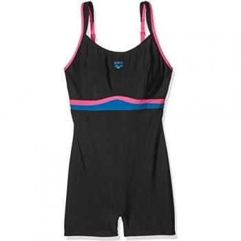 Arena Bañador para mujer Celebrity, Black/Fresia/Deepsea Blue, 38, 2 A031