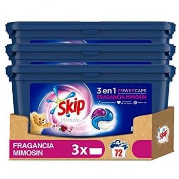 Skip Ultimate Detergente en Cápsulas Fragrancia Mimosín 24 lavados - Pack de 3