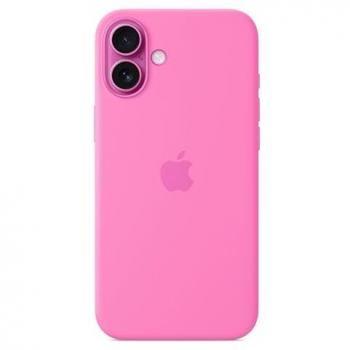 Funda de Silicona Rosa con MagSafe para iPhone 16 Plus - Peonía