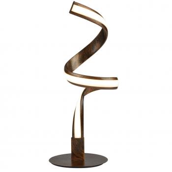 Lámpara de mesa LED Rústica Marrón Ribbon