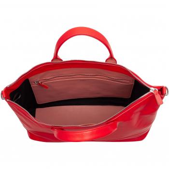 Bolso de mano multiposición mediano de piel con cremallera Dudu, elegante, para hombro, cuero genuino, con dos asas