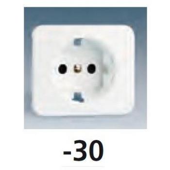 Simon - 75041-60 tapa enchufe 2p+tt schuko s-75 blanco nieve Ref. 6557530231