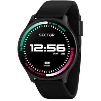 Reloj Inteligente Sector S-06 Hombre, Digital, 51mm, Correa de Silicona