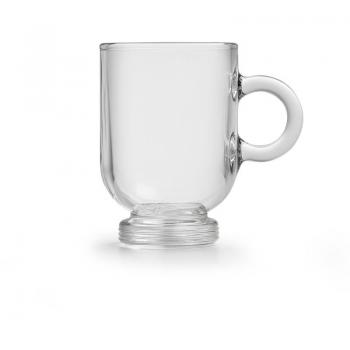 Set de 6 Tazas de Espresso Sentido 8 cl - Material Resistente - Clásicas y Estilizadas - Transparentes