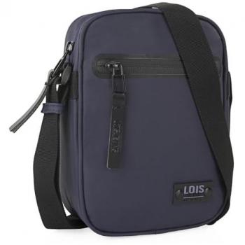 Bandolera Hombre Ajustable Lois de Lona Azul - Bolso Pequeño para Uso Diario 317219