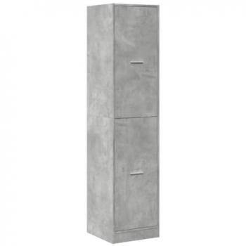 Armario botiquín madera ingeniería gris hormigón 40x41x144,5 cm